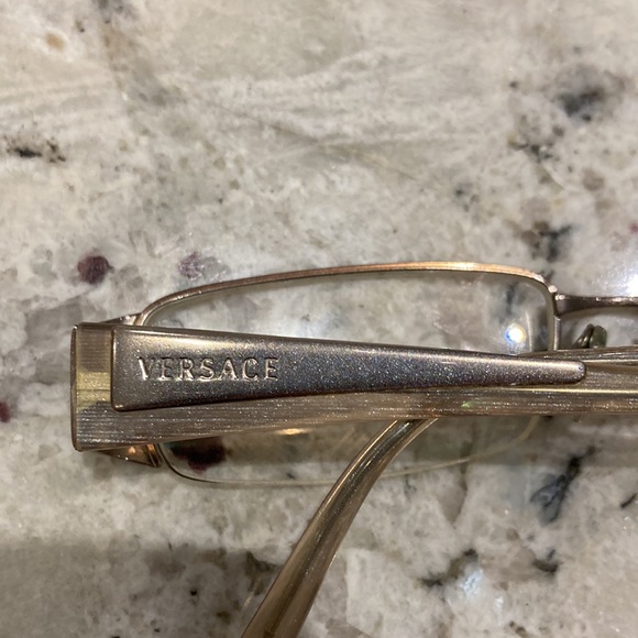 VERSACE vintage metallic rimmed eyeglasses - Picture 6 of 11